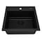 Ruvati Sink, Granite Composite, 20" W x 20" L x RVG1620BK - alternate 3